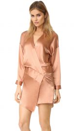 Oversized Wrap Mini Dress by Michelle Mason at Shopbop